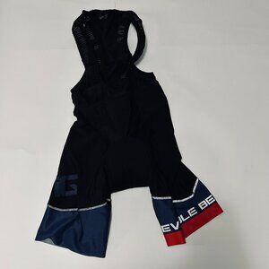 IQ TURAM Mens size M Cycling Bib Black Padded Biking Activewear Shorts bevisible